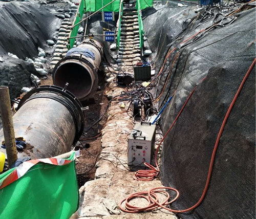 三聯磁電管道消磁-東北石油換管作業區-DJ-380A管道消磁機及消磁線圈部署完成